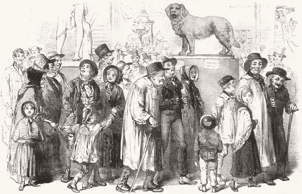 FARMING. Agriculturists at the exhibition 1851 old antique print picture